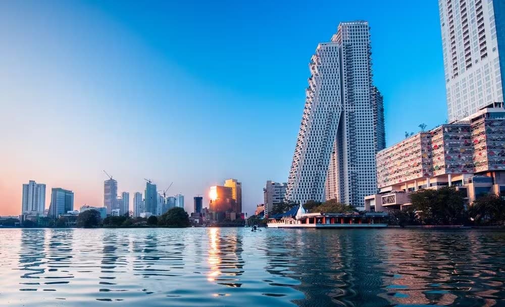 Colombo’s skyline overlooking the waterfront